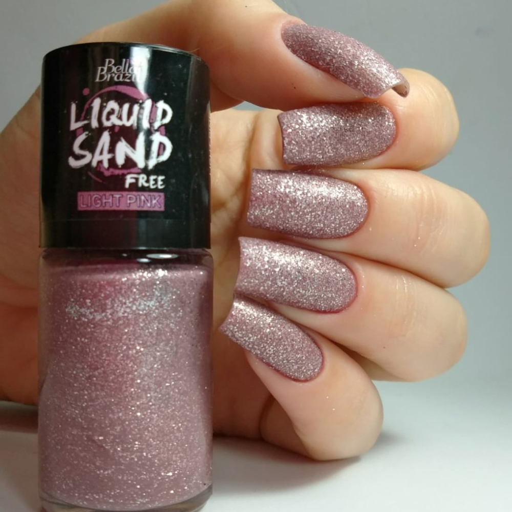 Esmalte Bella Brazil Liquid Sand 1301 Light Pink 9ml