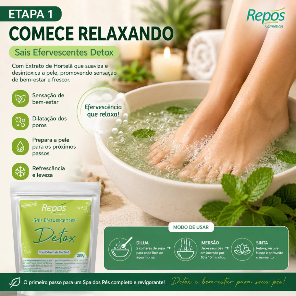 Kit Detox Para Pés Repos