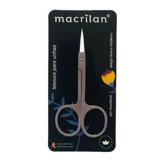 Tesoura Para Unhas Com Ponta Reta Macrilan