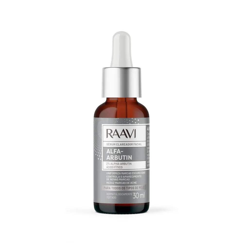 Sérum Facial Clareador Alfa-Arbutin Raavi 30ml