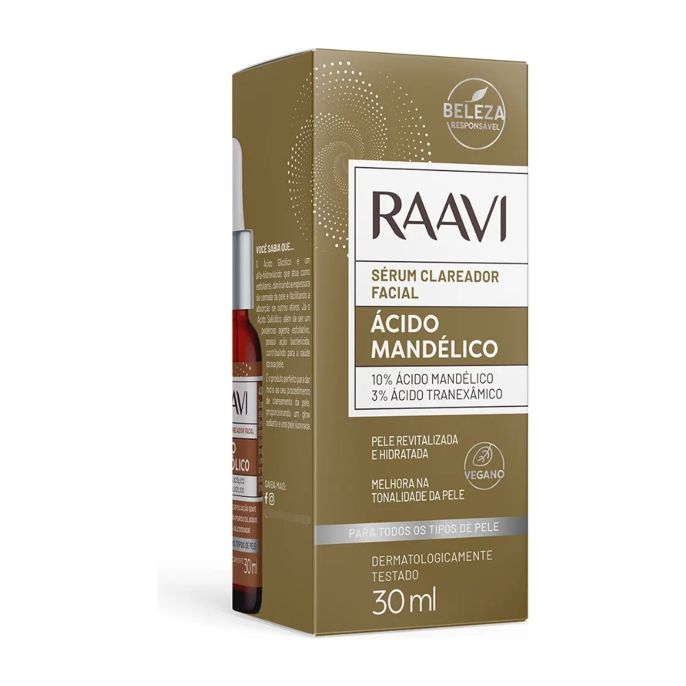 Sérum Facial Clareador Ácido Mandélico Raavi 30ml