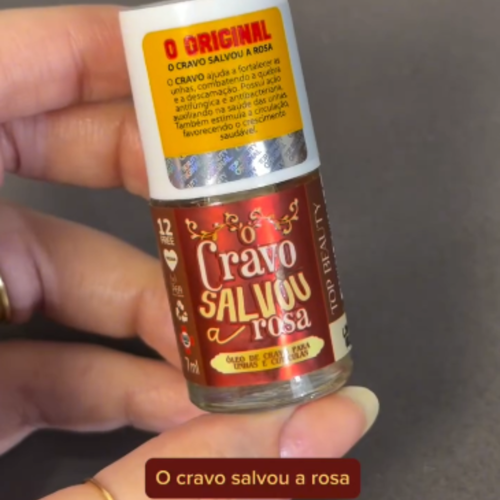 Esmalte SOS Unhas Top Beauty O Cravo Salvou A Rosa 7ml