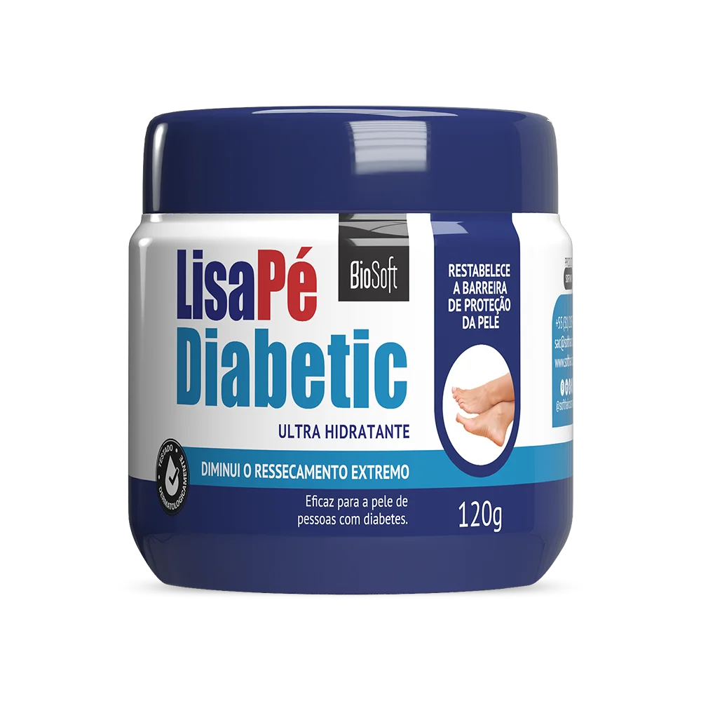 Creme Hidratante Diabetic Lisa Pé Biosoft 120g