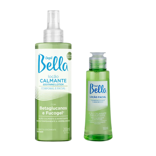 Loção Calmante Facial E Corporal Com Betaglucanos E Aminoácidos Depil Bella