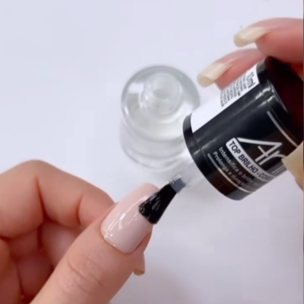 Esmalte Anita Tratamento Top Brilho Cores Claras 10ml