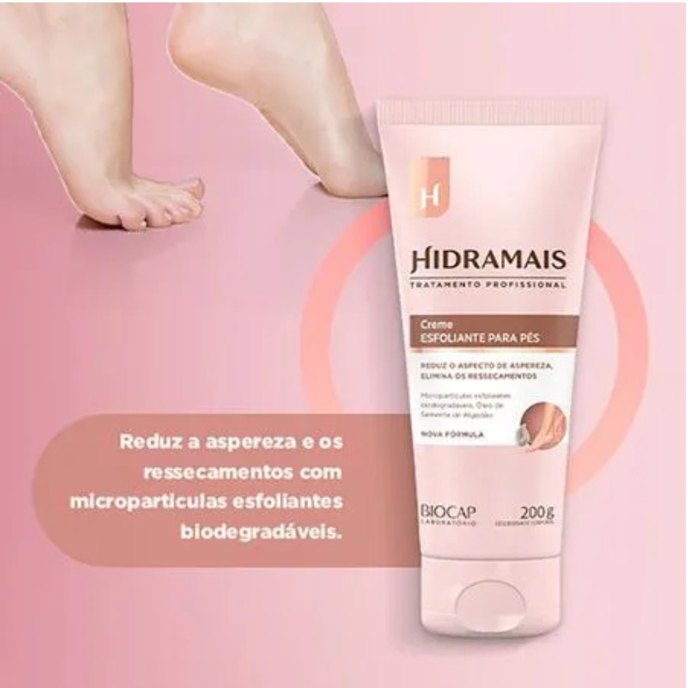 Creme Esfoliante Para Pés Hidramais 200g