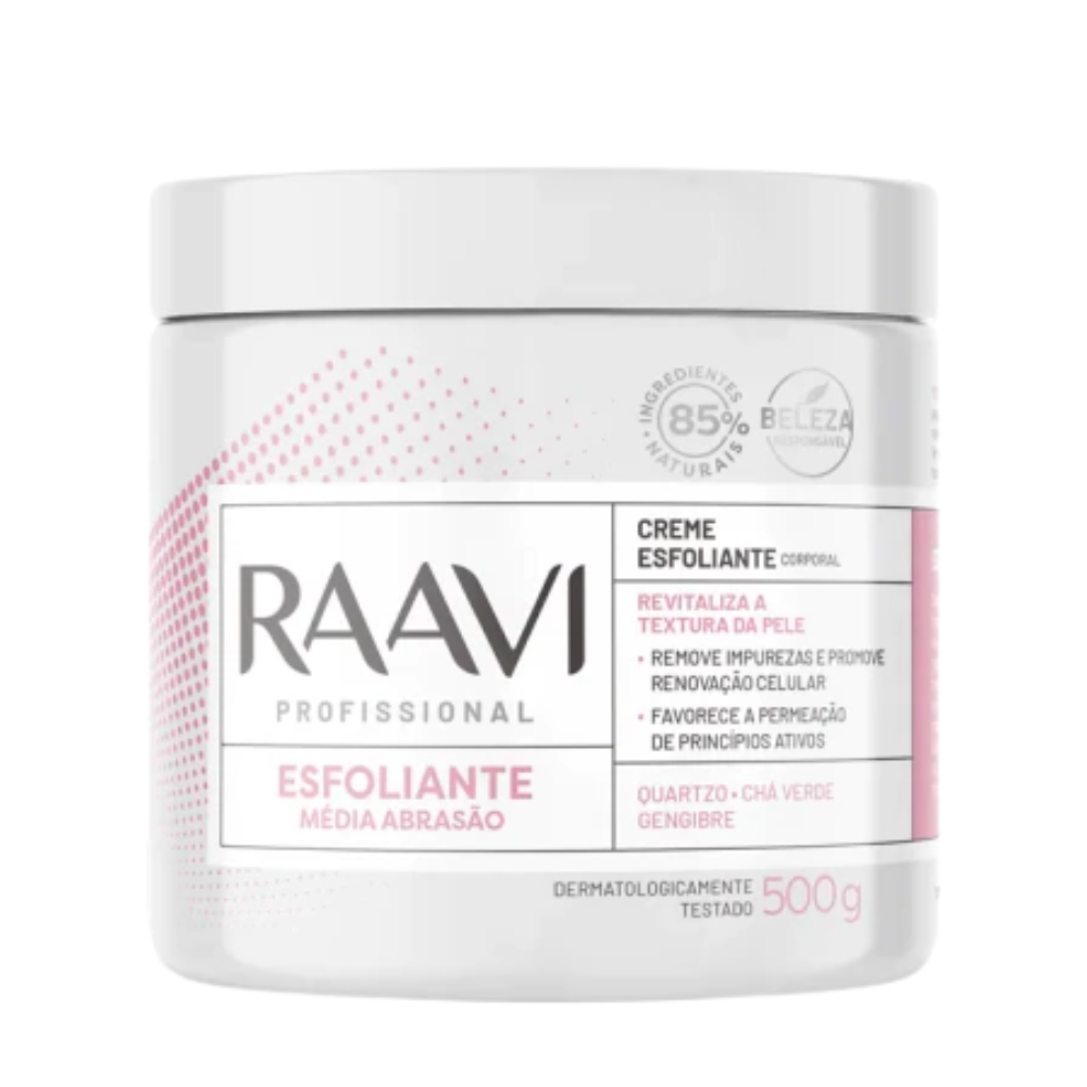 Creme Esfoliante Corporal Média Abrasão Raavi 500g