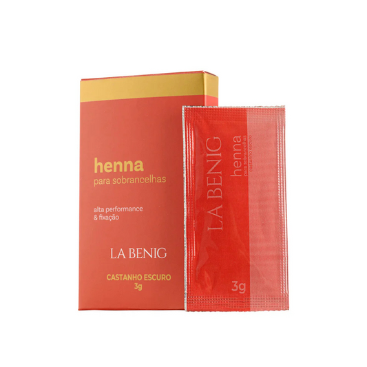 Henna Refil La Benig Castanho Escuro 3g