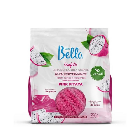 Cera Depilatória Confete Pink Pitaya Depil Bella 250g