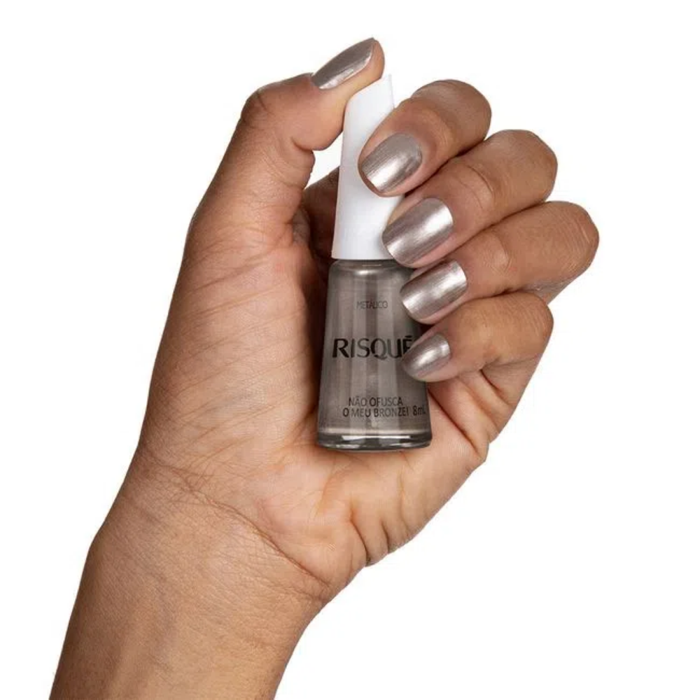 Esmalte Risqué Metálico Não Ofusca Meu Bronze 8ml - Bronze
