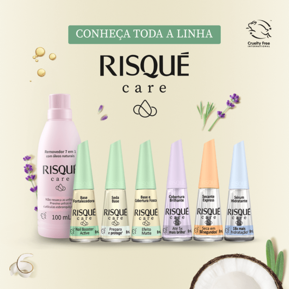 Esmalte Risqué Care Serum Hidratante 8ml