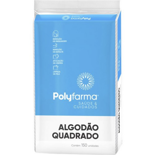 Algodão Polyfarma 150 Unidades Quadrado Duplo
