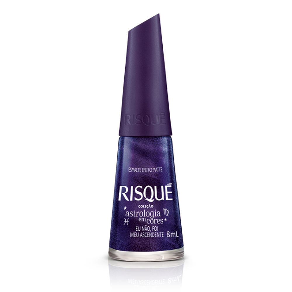 Esmalte Risqué Eu Não, Foi Meu Ascendente 8ml - Roxo - Astrologia Em Cores