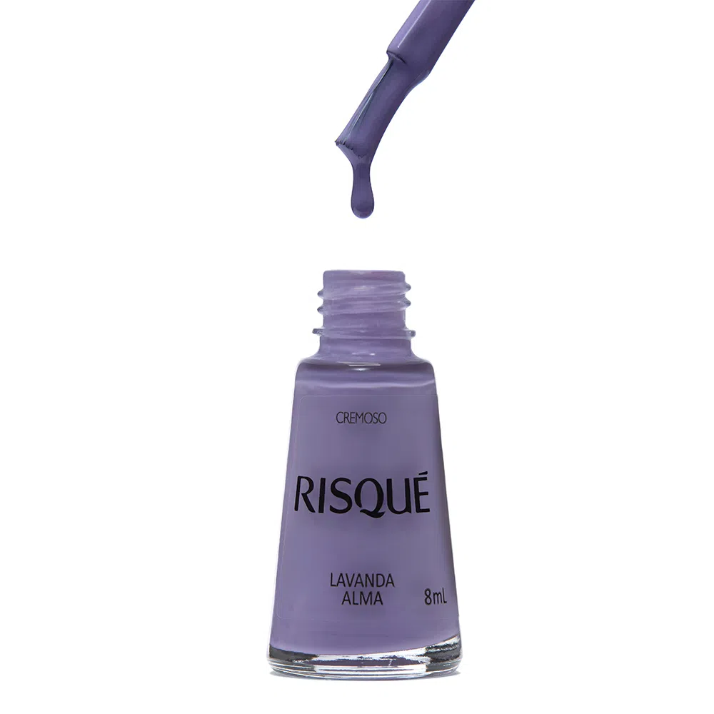 Esmalte Risqué Cremoso Lavanda Alma 8ml - Lavanda