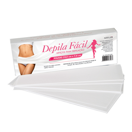 Lenço Perlon Depilatório Depila Fácil 25 Folhas Ntflex