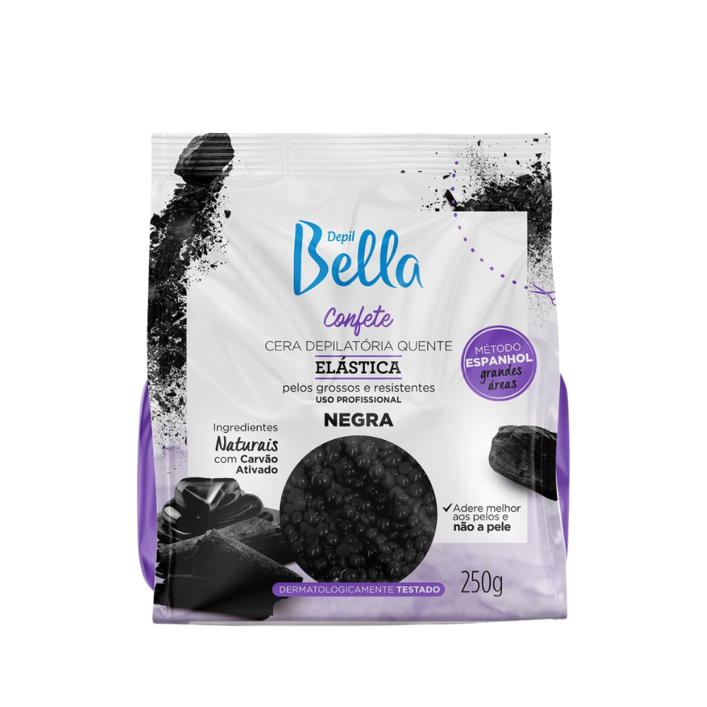 Cera Depilatória Confete Negra Depil Bella 250g