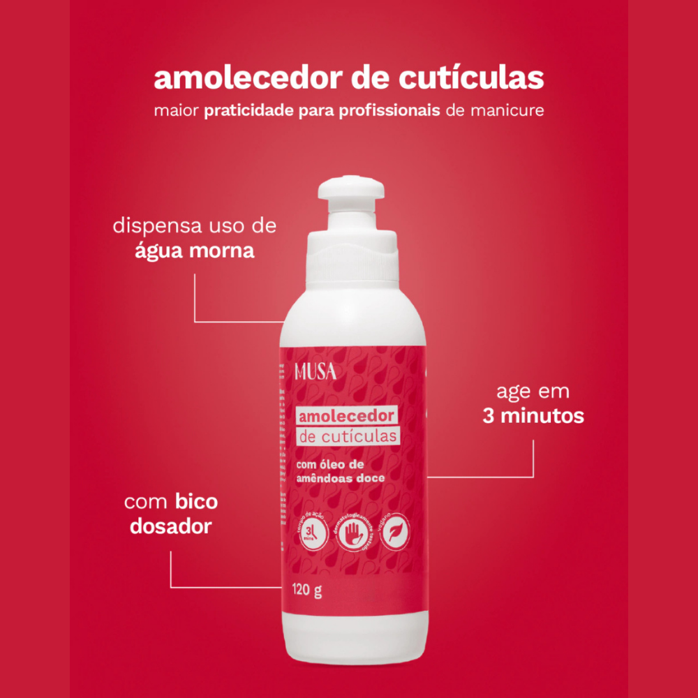 Amolecedor De Cutícula Musa 120g