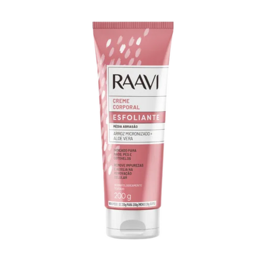 Creme Esfoliante Corporal De Arroz Raavi 200g