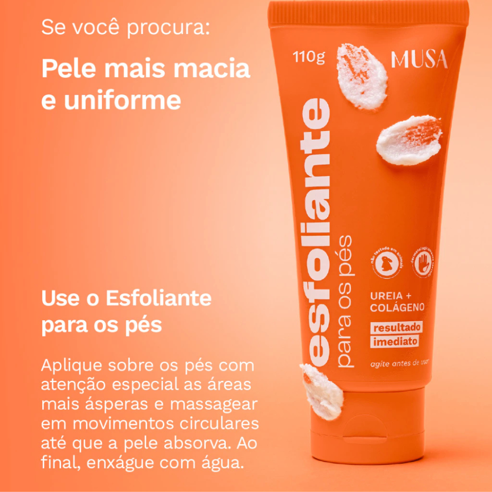 Esfoliante Para Os Pés Musa 110g