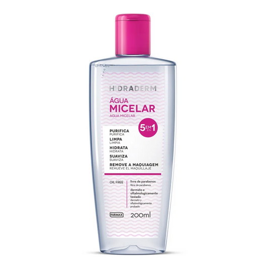 Água Micelar Hidraderm 200ml Farmax