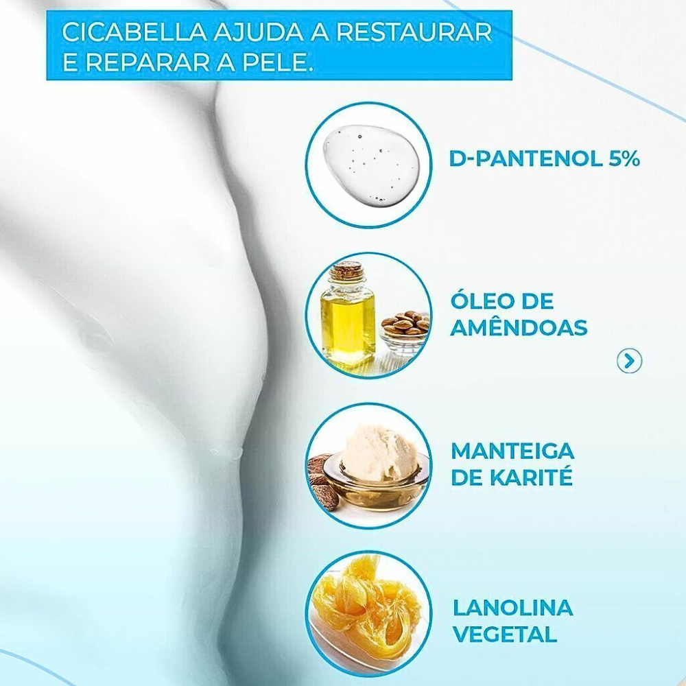 Creme Multirreparador Calmante Cicabella 20g Depil Bella