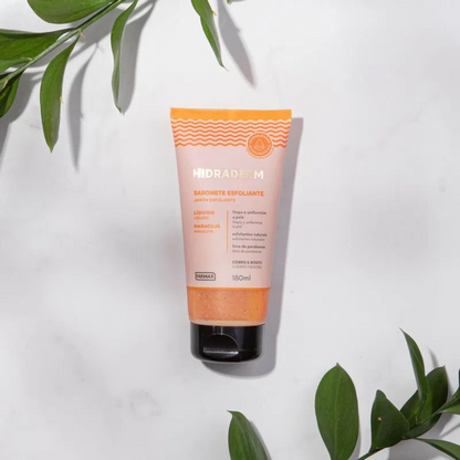 Sabonete Líquido Esfoliante Hidraderm Maracujá 180ml Farmax