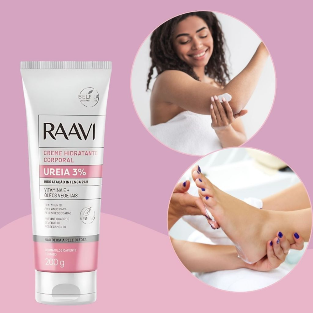 Creme Hidratante Ureia 3% Raavi 200g