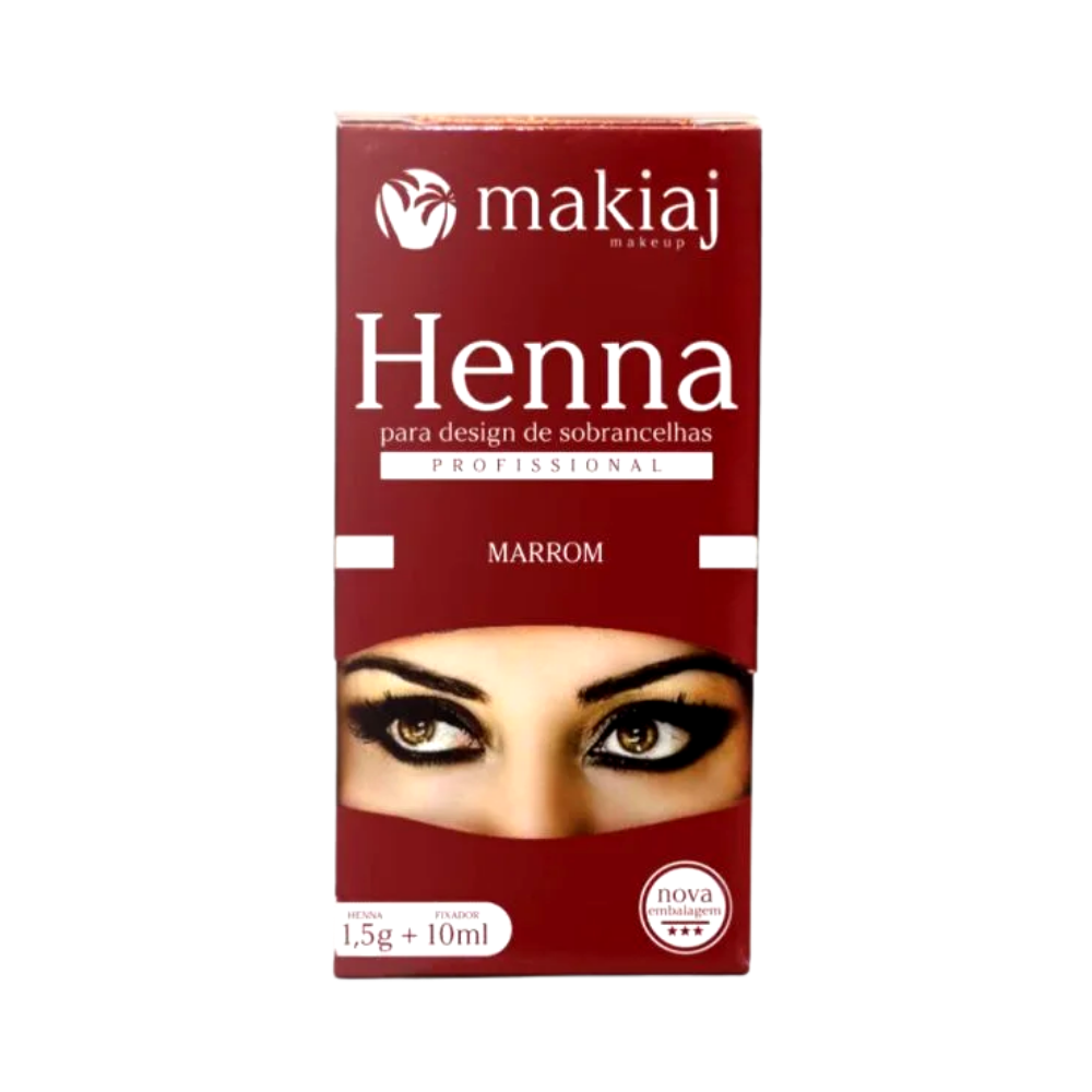 Kit Henna E Fixador Makiaj 1,5g Marrom