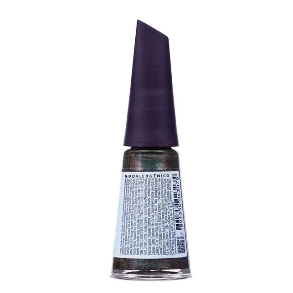 Esmalte Risqué & Doritos Metálico Nada Óbvio Cinza 8ml