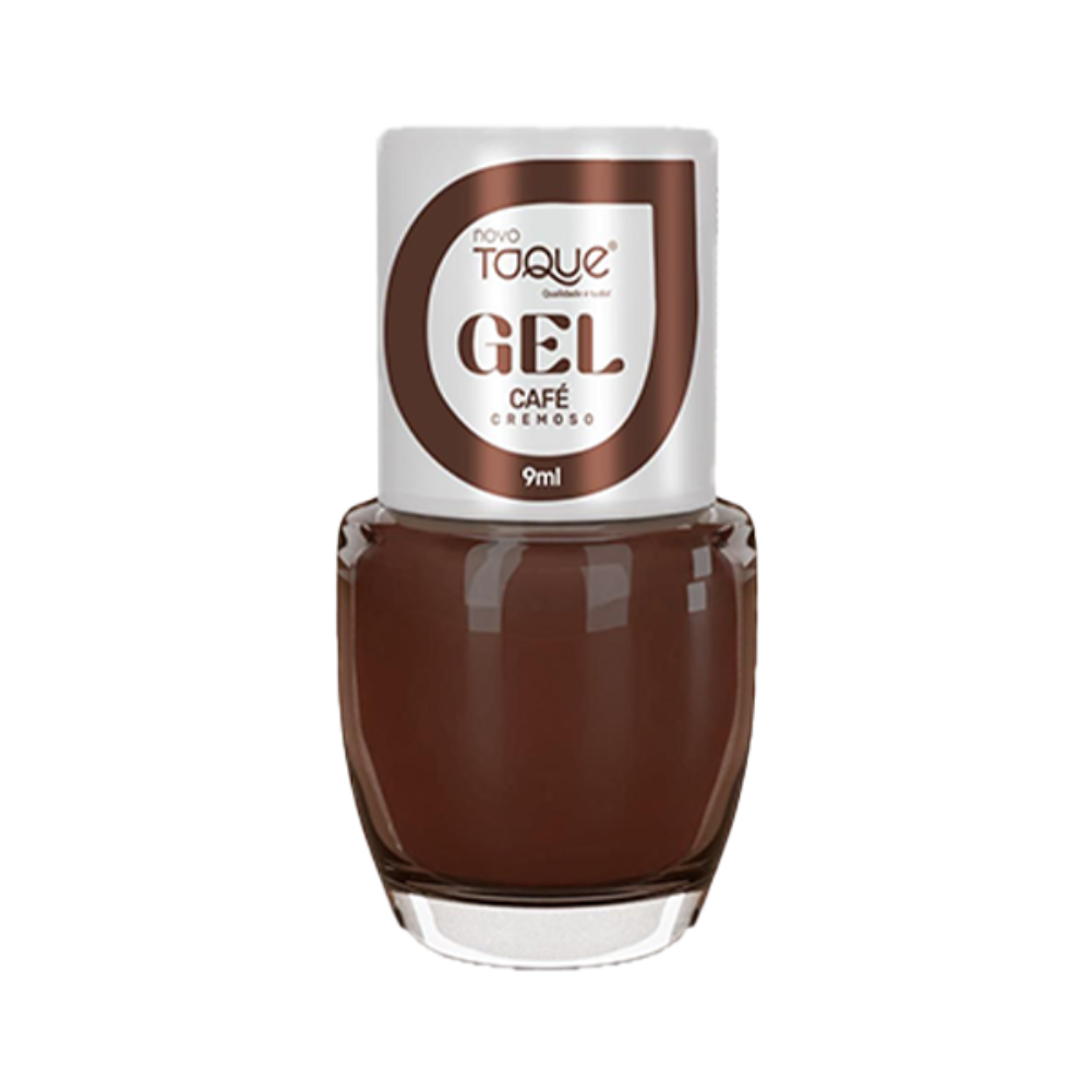 Esmalte Novo Toque Cremoso Efeito Gel Café 9ml