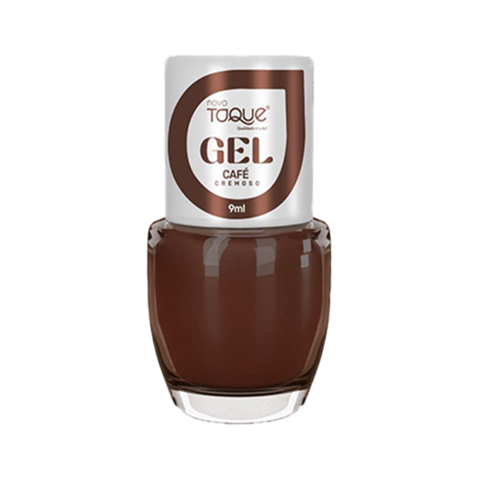 Esmalte Novo Toque Cremoso Efeito Gel Café 9ml