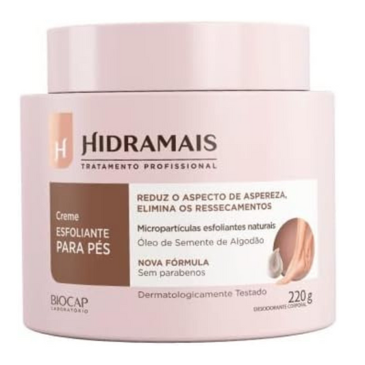 Creme Esfoliante Para Pés Hidramais 220g