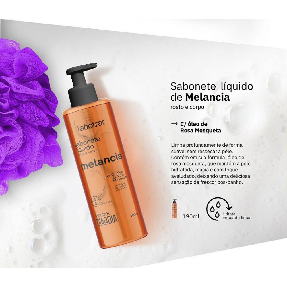 Sabonete Líquido Labotrat 190ml Melancia