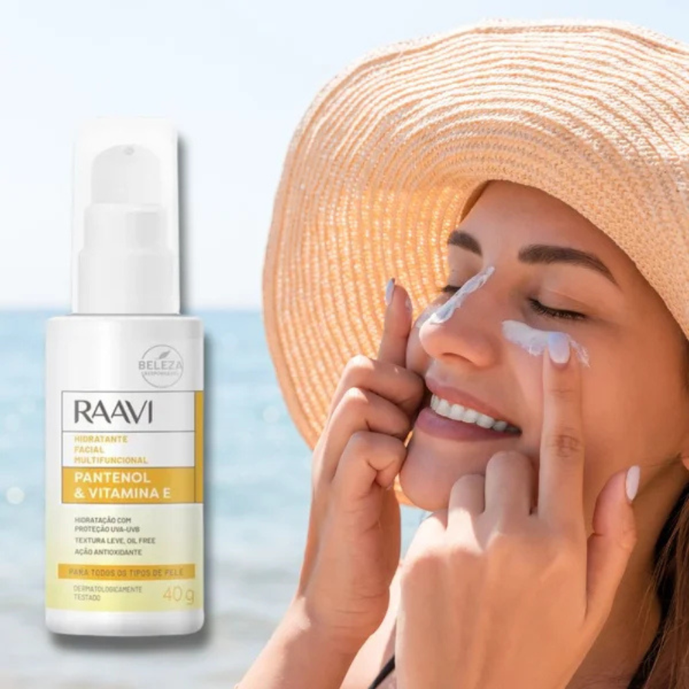 Hidratante Facial Com Proteção Fps 30 Multifuncional Raavi 40g