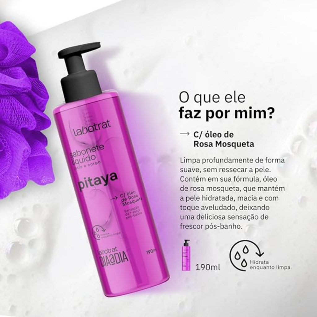 Sabonete Líquido Labotrat 190ml Pitaya