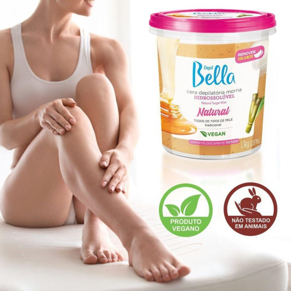 Cera Hidrossolúvel Natural Depil Bella 300g