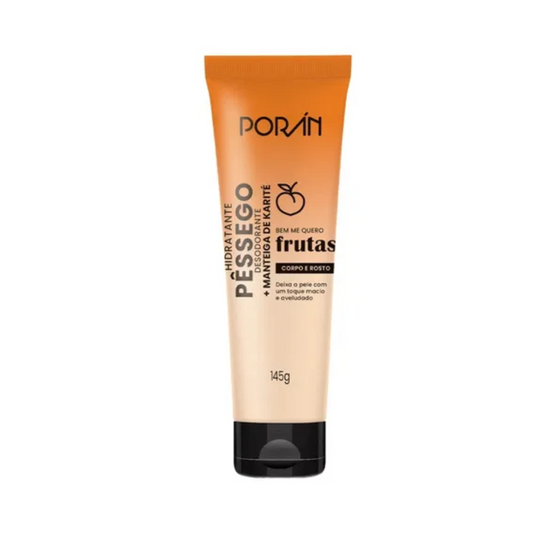 Hidratante Pêssego E Karité Corpo E Rosto Porán 145g
