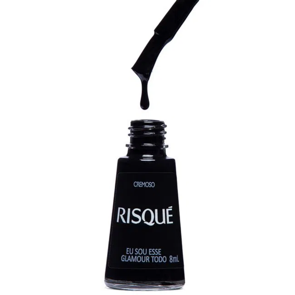Esmalte Risqué Cremoso Eu Sou Esse Glamour Todo 8ml - Preto
