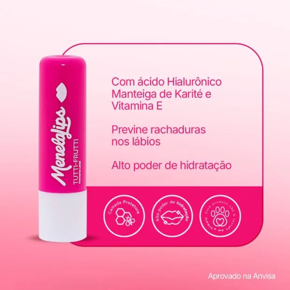Hidratante Labial De Tutti-Frutti MenelaLips 3,6g