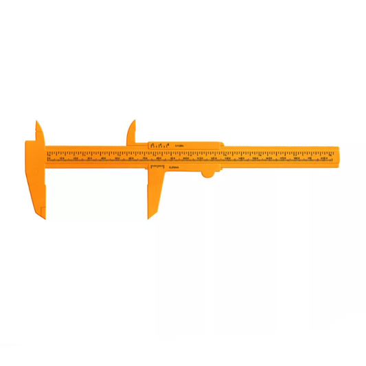 Paquímetro Plástico Laranja 20cm Santa Clara