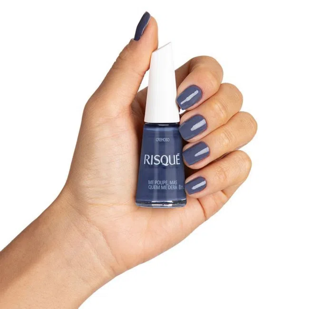 Esmalte Risqué Cremoso Me Poupe, Mas Quem Me Dera 8ml - Azul