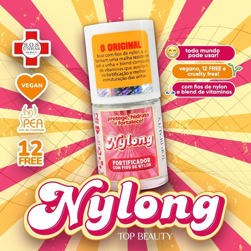 Base Fortificadora Nylong Top Beauty 7ml