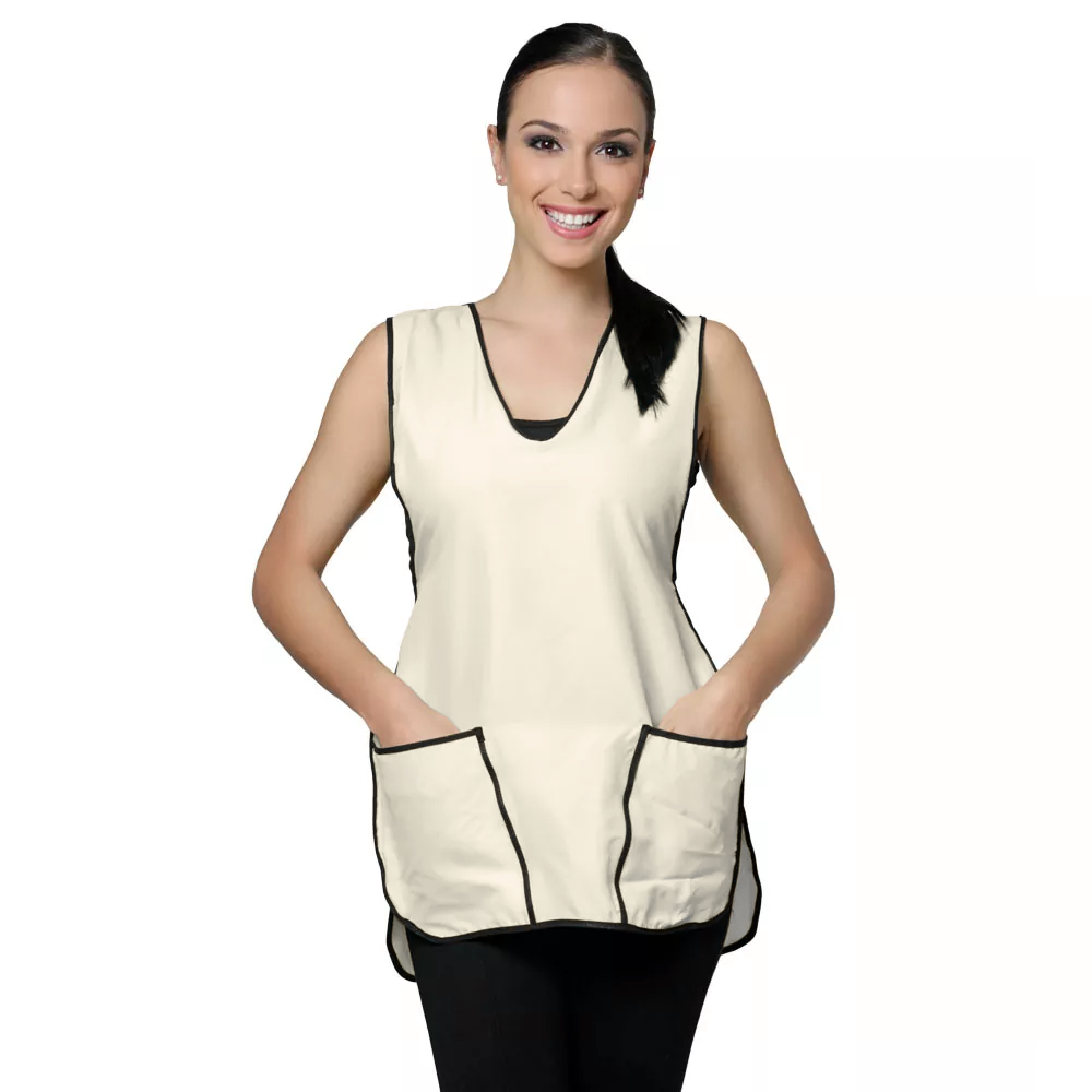 Bata Em Top Tel Com Bolsos Laterais Santa Clara