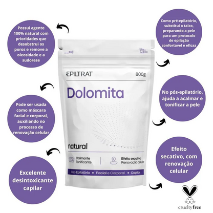 Dolomita Cosmética Epiltrat 800g Labotrat