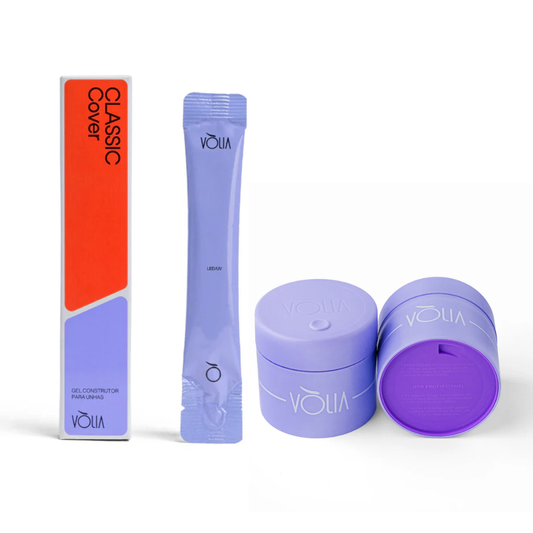Kit Gel Refil Sachê Vòlia 14g Classic Cover + Pote Eco Vòlia 30g Lavanda