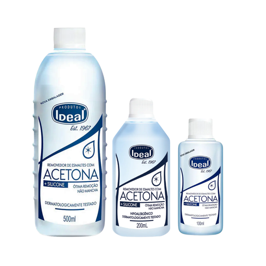 Removedor De Esmaltes Com Acetona E Silicone Ideal