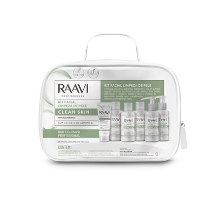 Kit Facial Limpeza De Pele Clean Skin Raavi