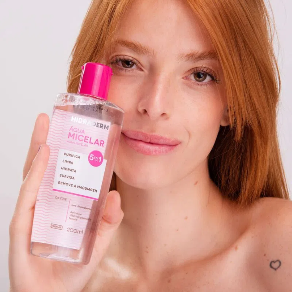 Água Micelar Hidraderm 200ml Farmax