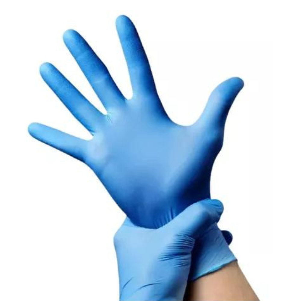 Caixa De Luvas Nitrílicas Sem Pó Azul 100 Unidades Tamanho G Imbat