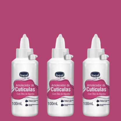 Amolecedor De Cutículas Óleo De Algodão Ideal 100ml